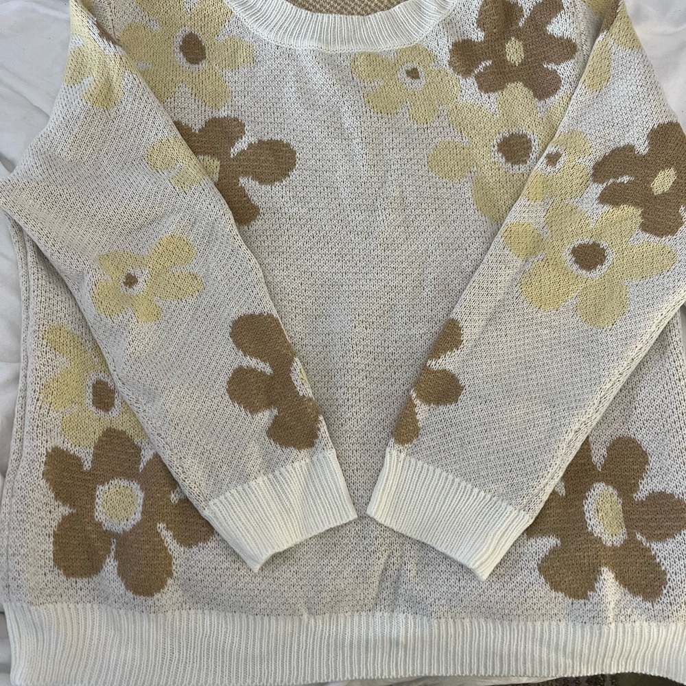 Shein Flower Sweater